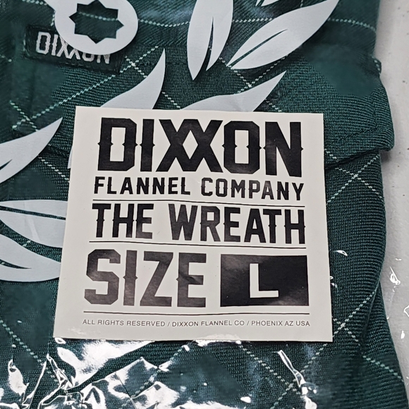 DIXXON FLANNEL - WREATH Flannel Shirt - Mens Large - Picture 8 of 15